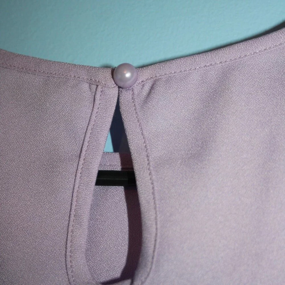 SHEIN Scalloped Sleeve Lilac Tank Top Women's Small Modest - Picture 10 of 14